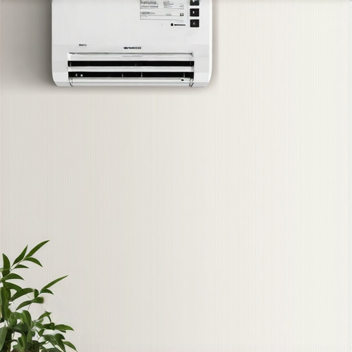 Modern smart air conditioner with sensors and Wi-Fi connection