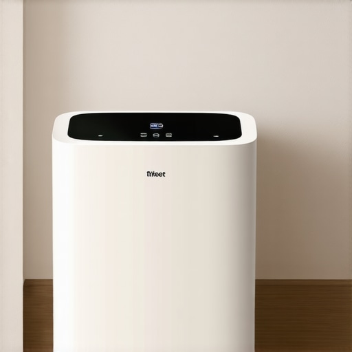 Modern smart portable AC unit with Wi-Fi control and sleek design